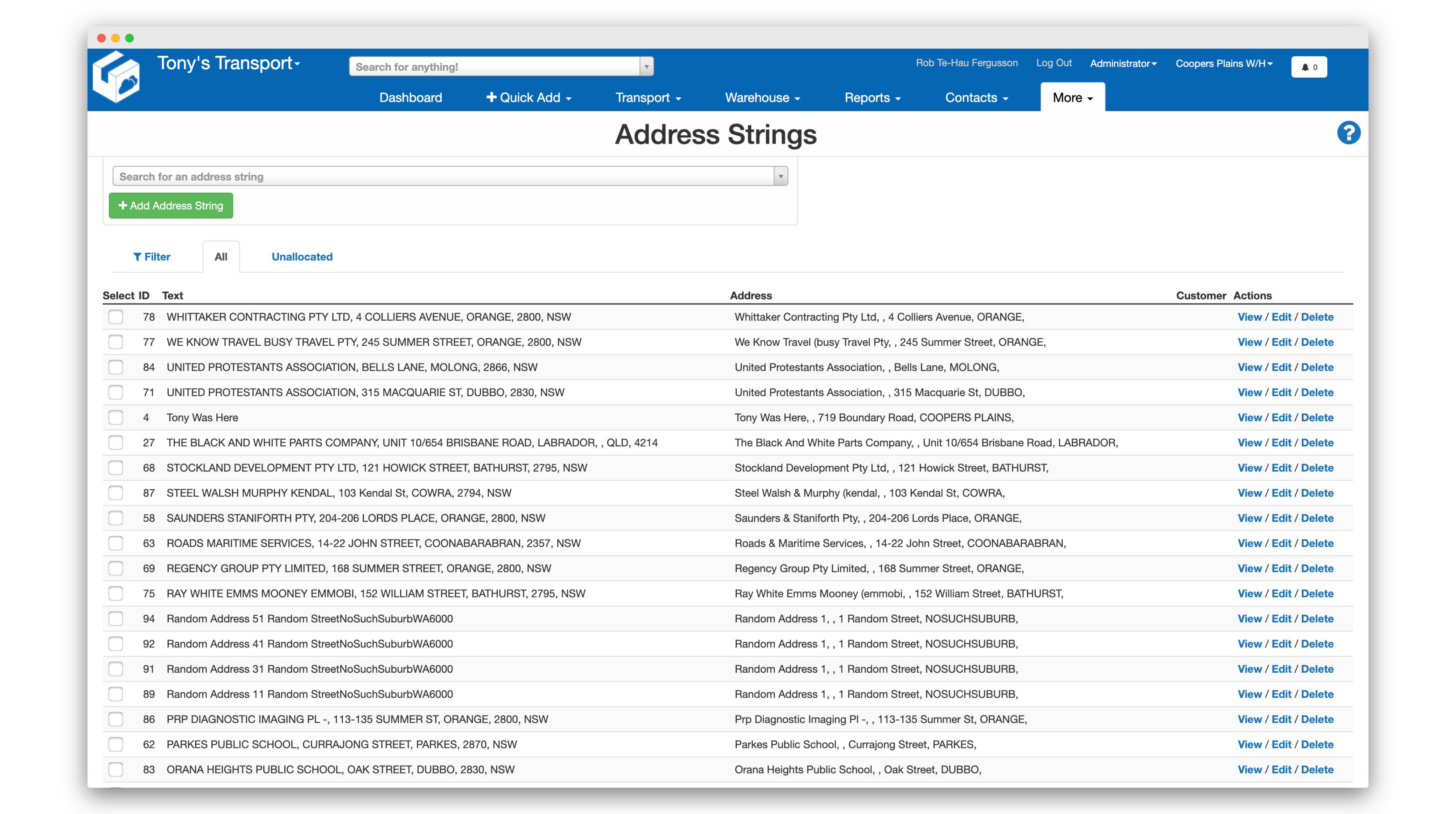 address-strings